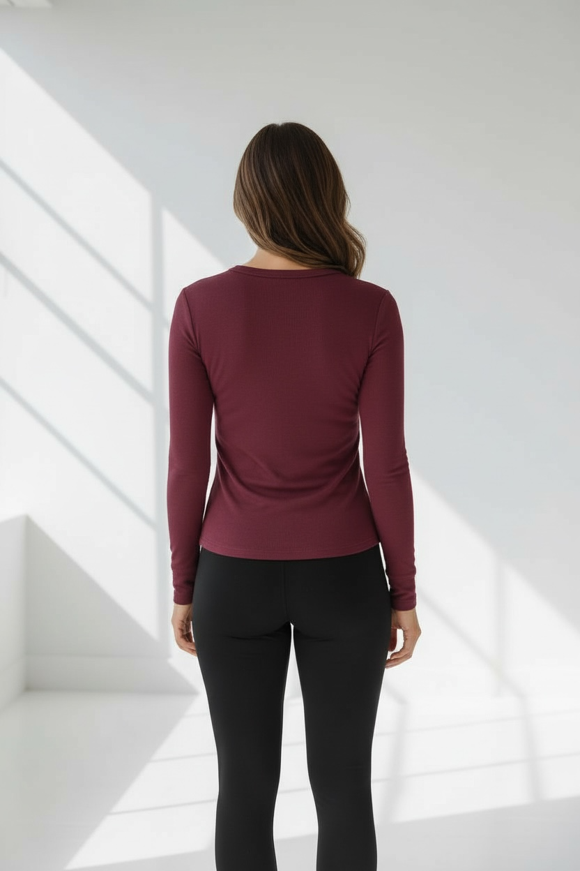 Ultra-comfy Wool Long Sleeve Top