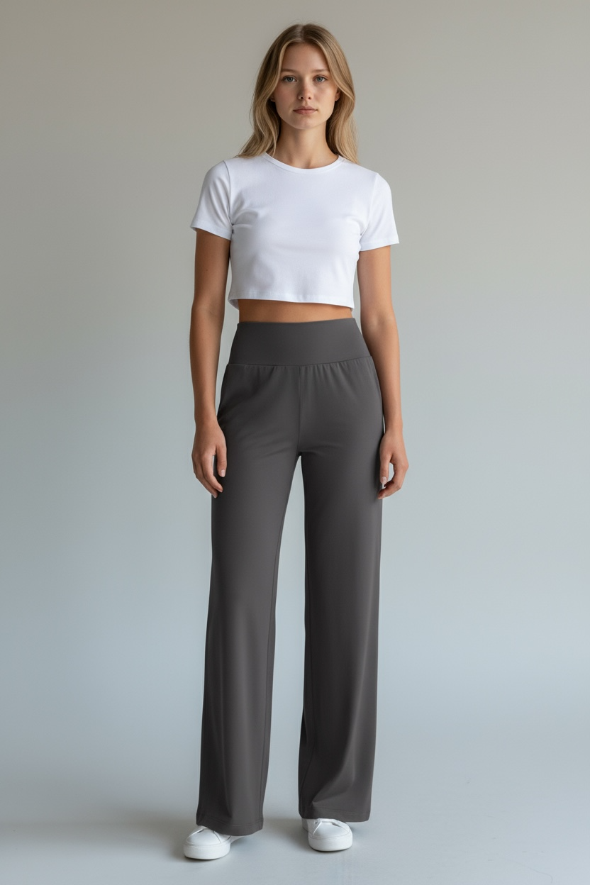 Urban Ease Comfy High-Waisted Pants
