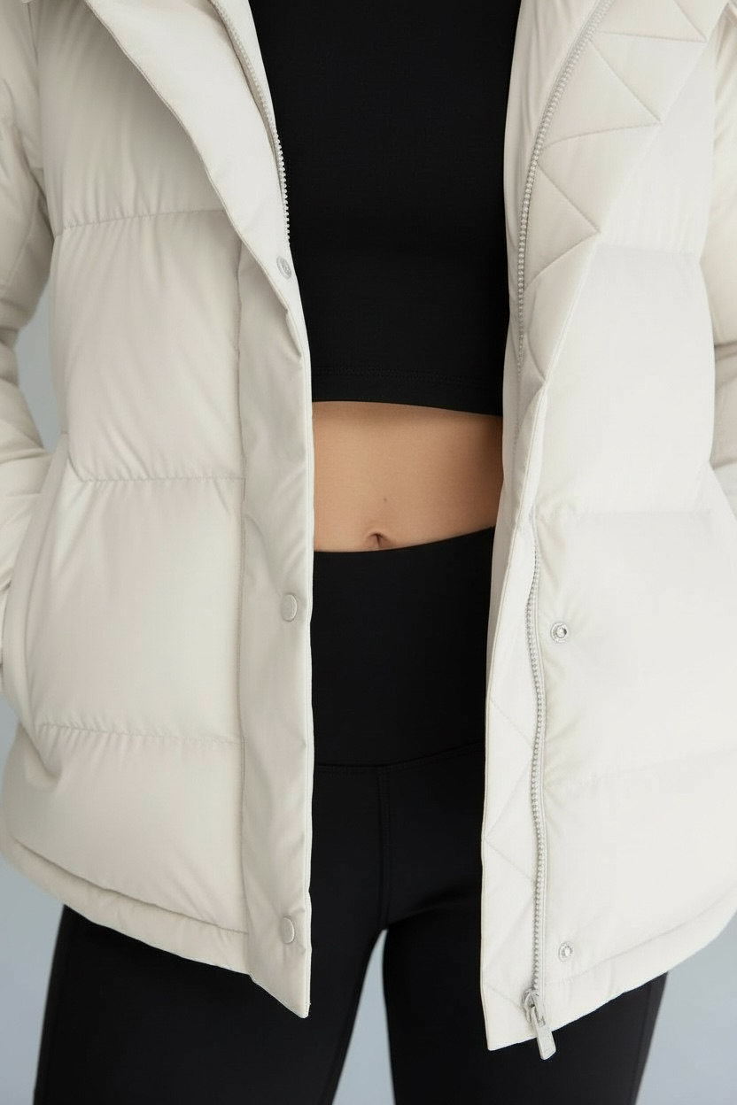 Ultra-Soft Warmlock Hooded Puffer Jacket