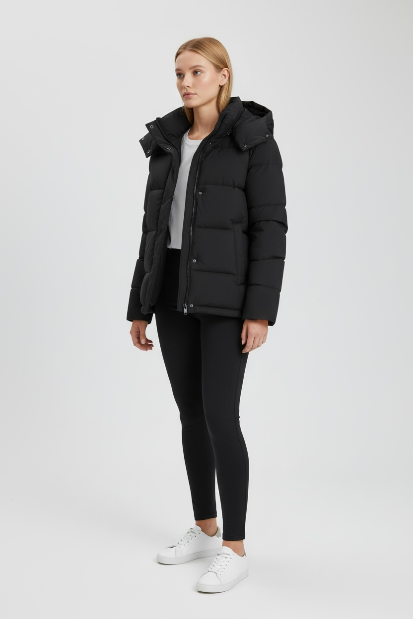 Ultra-Soft Warmlock Hooded Puffer Jacket