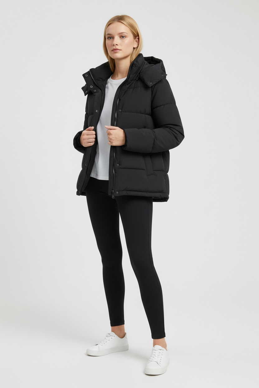 Ultra-Soft Warmlock Hooded Puffer Jacket