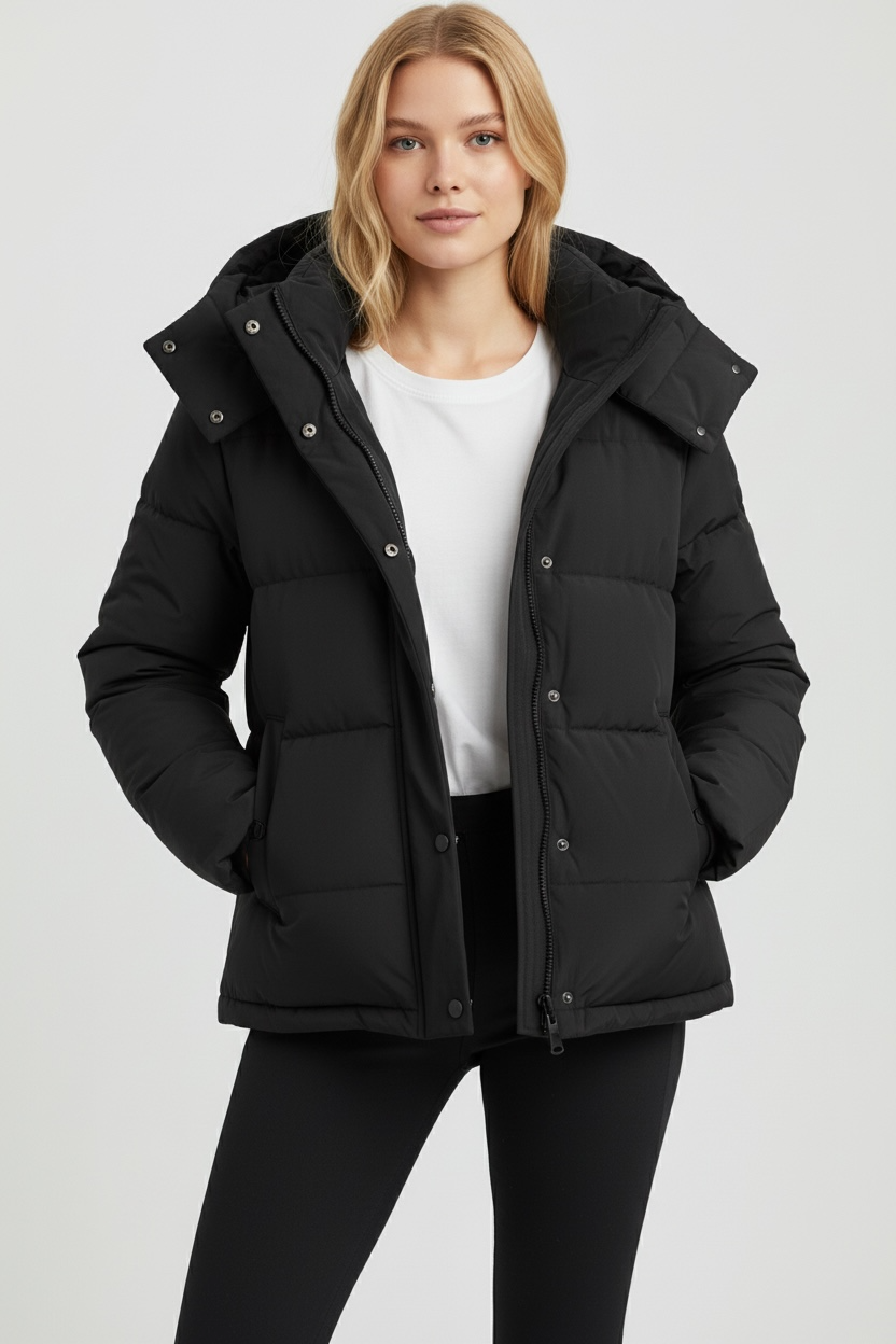 Ultra-Soft Warmlock Hooded Puffer Jacket